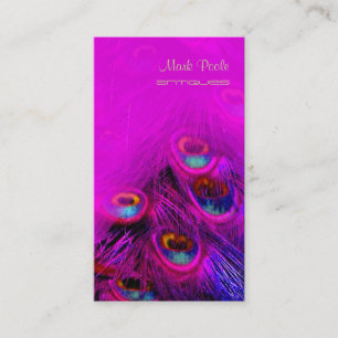 PixDezines Psychedelic Peacock, Customize It! Business Card