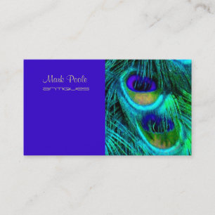 PixDezines Psychedelic Peacock, Customize It! Business Card