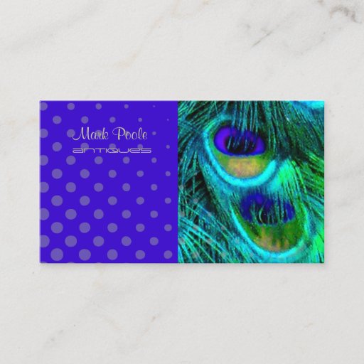 Customizable PixDezines Psychedelic Peacock, Customize It! Business Cards