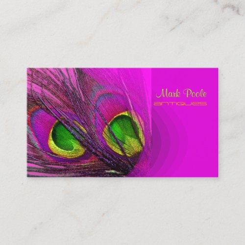 PixDezines Psychedelic Peacock, Customize It! Business Card Template
