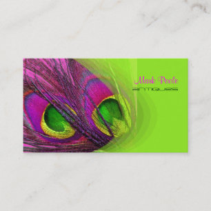 PixDezines Psychedelic Peacock, Customize It! Business Card
