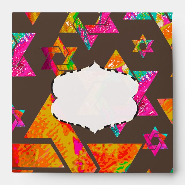 PixDezines Psychedelic Stars..of David, Envelopes (Front)