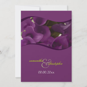 PixDezines purple calla lilies/diy Invitation