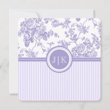 Pixdezines Purple/toile/roses/diy Color by custom_stationery at Zazzle
