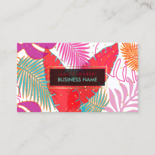 PixDezines rainforest/DIY background color Business Card