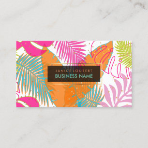 PixDezines rainforest/DIY background color Business Card