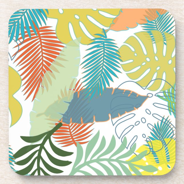 PixDezines rainforest/DIY background color Drink Coaster (Front)