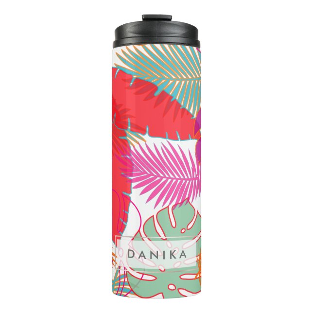PixDezines Rainforest Foliage/DIY background Thermal Tumbler (Front)