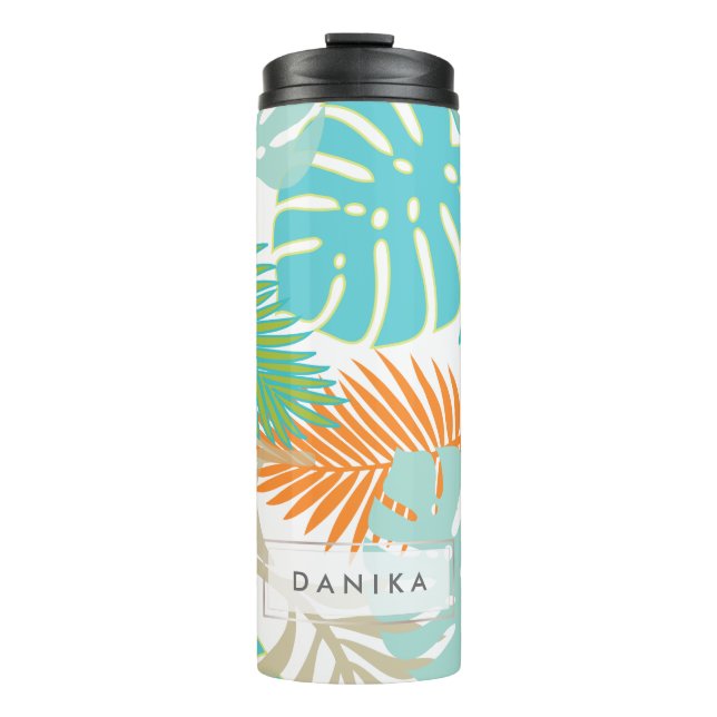 PixDezines Rainforest Foliage/DIY background Thermal Tumbler (Front)