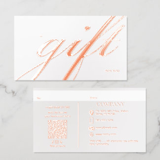 PixDezines Real Rose Gold Foil Gift Card