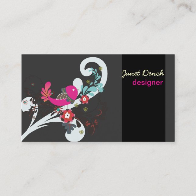 PixDezines Retro Chicks Business Card (Front)