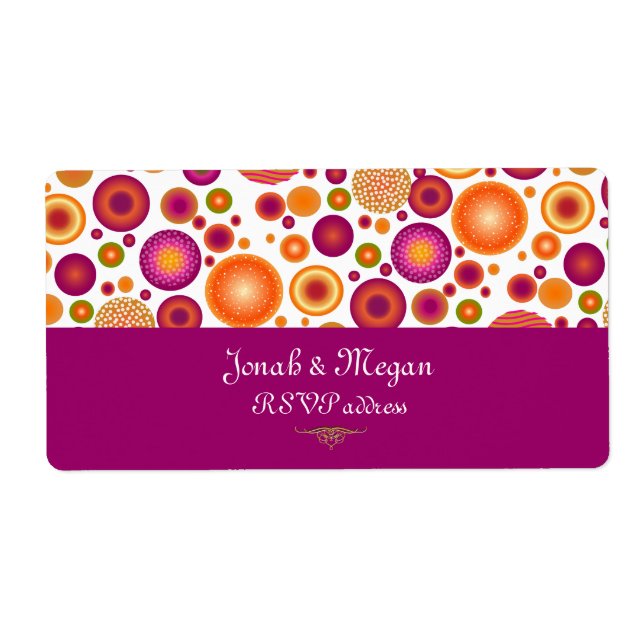 PixDezines Retro Christmas Ornaments/DIY bckgrnd Label (Front)