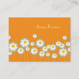 PixDezines retro daisies/diy background color Business Card