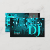 PixDezines Retro DJ+dance hall Business Card (Front/Back)