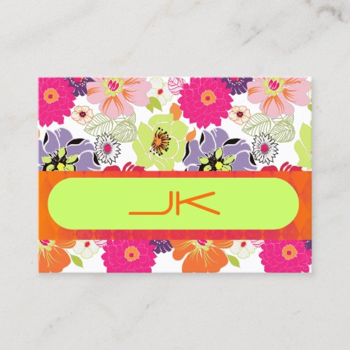 PixDezines Retro Floral ~ Alegre Business Card Template