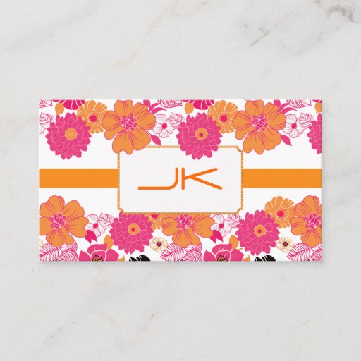 Customizable PixDezines Floral ~ Alegre Business Cards