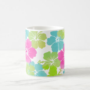 PixDezines retro hibiscus Coffee Mug