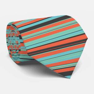 PixDezines retro neon adjustable stripes Tie