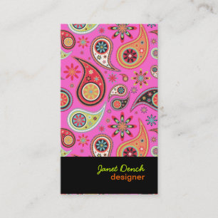 PixDezines Retro Paisley Business Card
