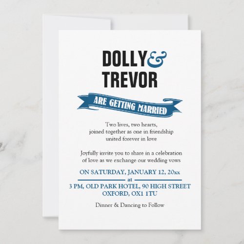 PixDezines ribbon banner/blue Custom Invites