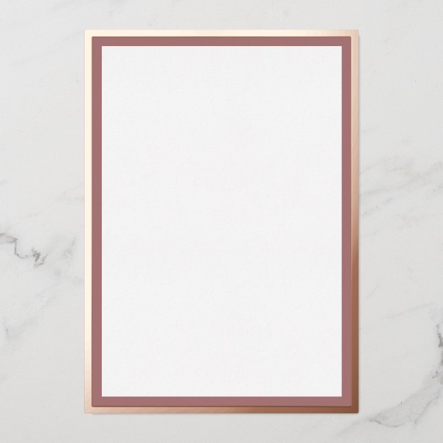 PixDezines Rose Gold Bat Mitzvah DIY Background Foil Invitation (Front)