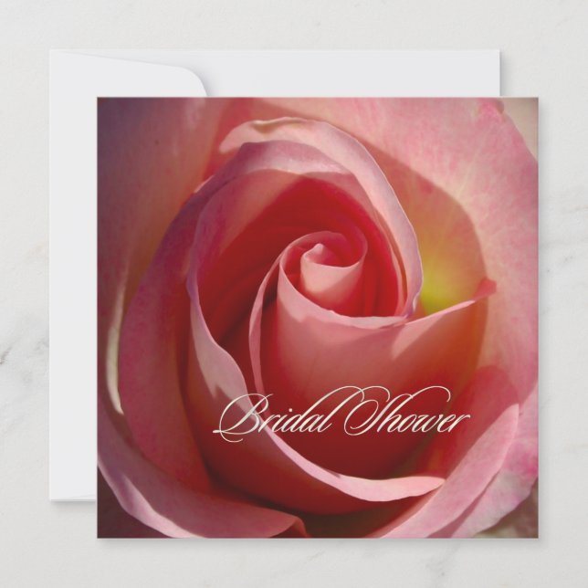 PixDezines Rose, Pink Invitation (Front)