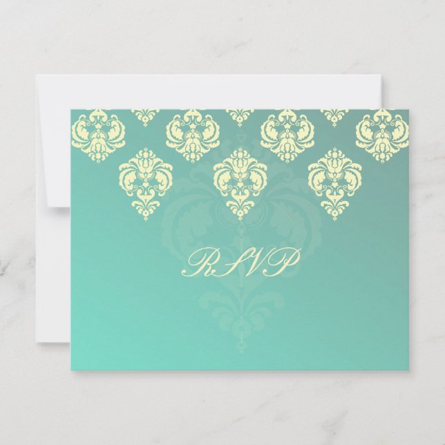 PixDezines Rossellini Damask RSVPs for 5x7 invites (Front)