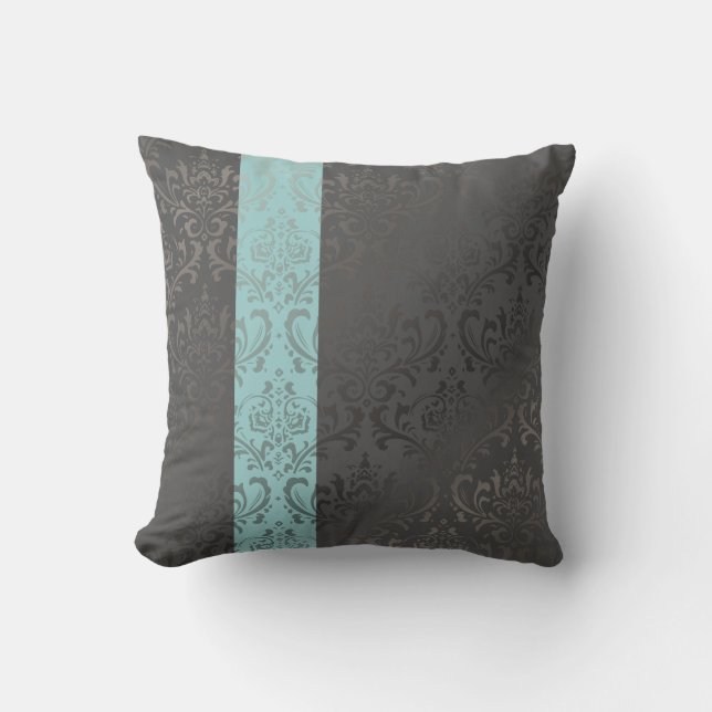 PixDezines rossi damask/diy background colors Throw Pillow (Front)