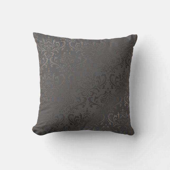PixDezines rossi damask/diy background colors Throw Pillow (Front)