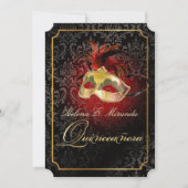PixDezines Rossi Damask/Masquerade/DIY/Ruby Invitation (Front)