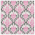 PixDezines rossi damask/pink/black Fabric