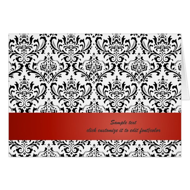 PixDezines Rossi Damask, Red/DIY background color (Front Horizontal)