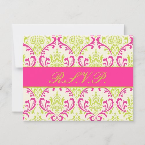 PixDezines Rossi Damask, RSVP for 5x7 invites