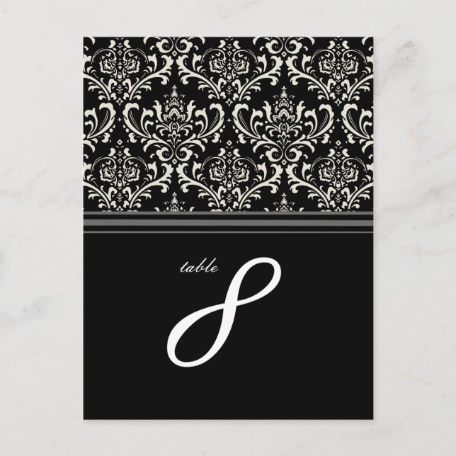 PixDezines Rossi Damask, table no. cards (Front)