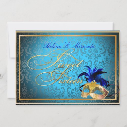 PixDezines Rossi Sweet 16 Masquerade/DIY color!! Invitations