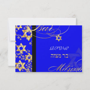 PixDezines rsvp, Bar Mitzvah/DIY background color Invitation