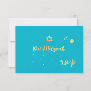 PixDezines rsvp bat mitzvah/dazzled/DIY color Card