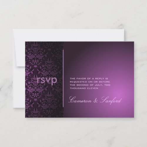 PixDezines RSVP Bijoux Damaskplum