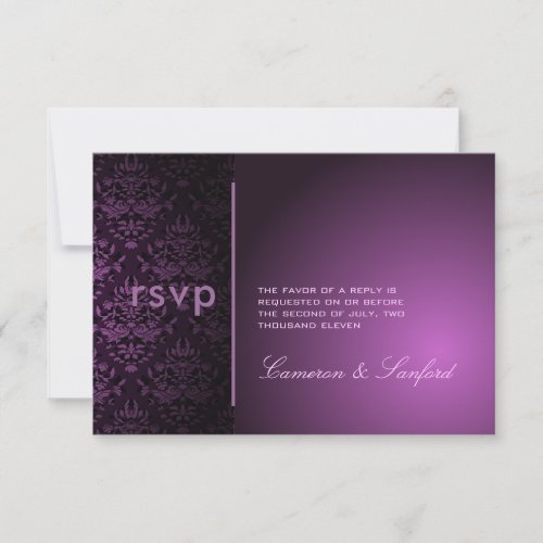 PixDezines RSVP Bijoux Damaskplum