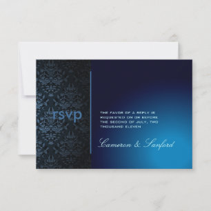 PixDezines RSVP Bijoux Damask/sapphire