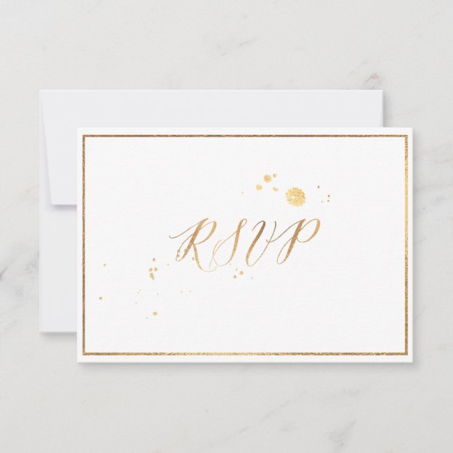 PixDezines RSVP Classic Faux Gold/DIY Color (Front)