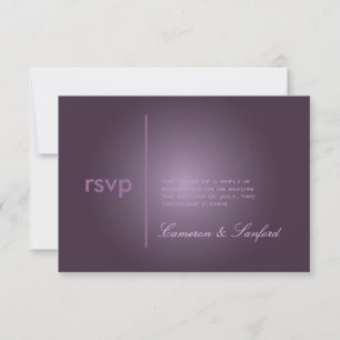 PixDezines RSVP Contemporary + classy/plum