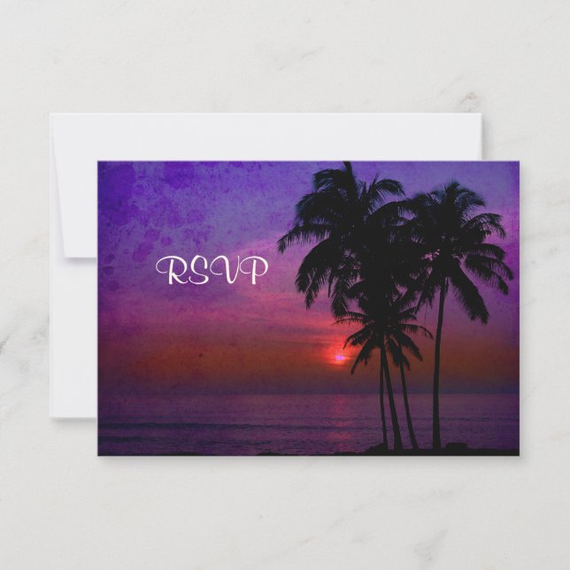 PixDezines rsvp hula sunset Card (Front)