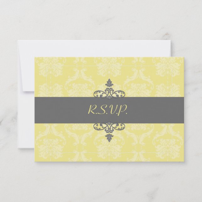 PixDezines rsvp Liliana Damask, customizable (Front)
