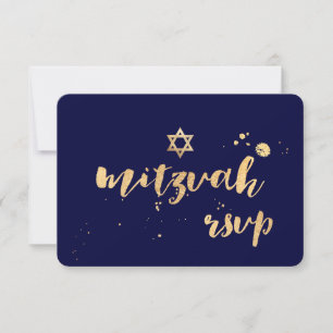 PixDezines rsvp mitzvah/dazzled/DIY color Card