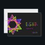 PixDezines RSVP Neon Lights/Vegas/Bat Mitzvah Card<br><div class="desc">PixDezines Bat Mitzvah rsvp,  neon sign with neon colors Star of David.
✡ Copyright © 2008-2021 PixDezines™ . All rights reserved.</div>