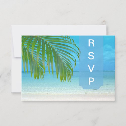 PixDezines rsvp Palm fronds/beach
