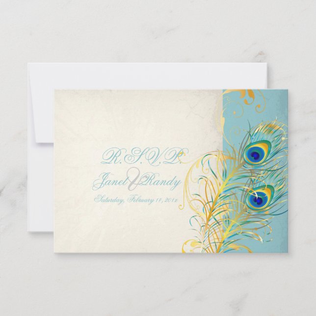 PixDezines rsvp Peacock Pzazz/DIY text (Front)