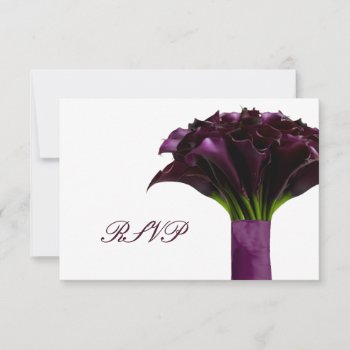 Pixdezines Rsvp Purple Calla Lilies/diy by custom_stationery at Zazzle