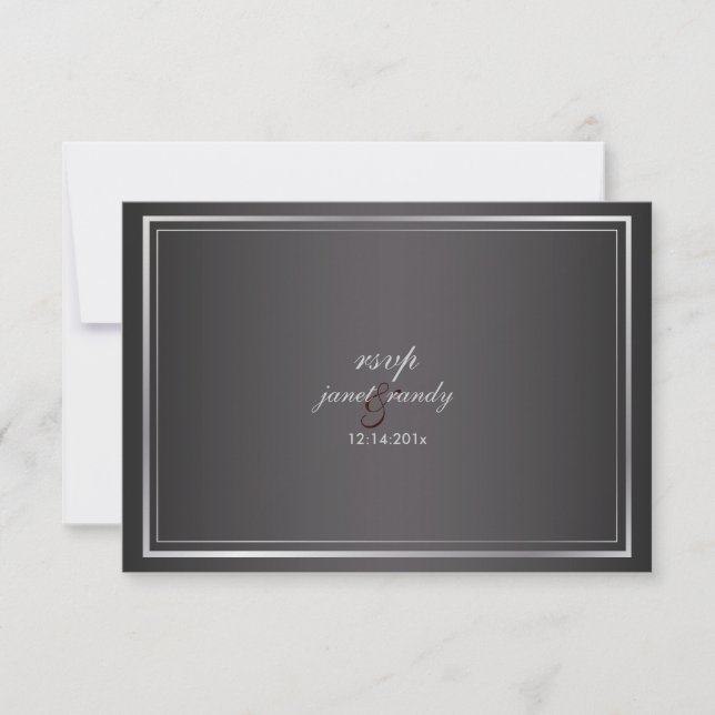PixDezines rsvp template/faux bronze (Front)